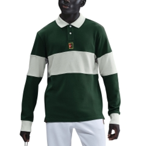 Nike Court Heritage Polo - Fir/Pale Ivory