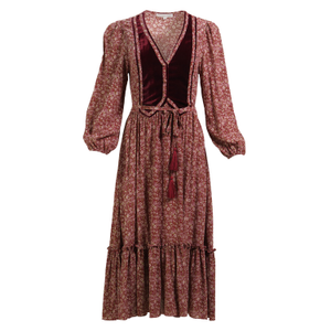 Antique Floral Sofija Dress (M)