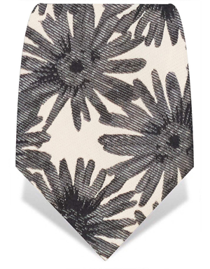 Black Daisy Tie (one size)