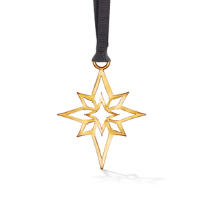 Guiding Star Christmas Decoration In Gilded Gold