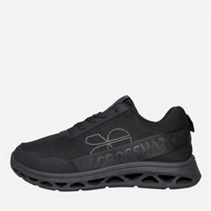 Crosshatch Mens Jesmond Trainers Black Mono