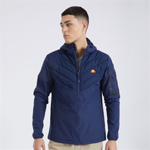 Ellesse Mens Angiolo Hybrid Half Zip Jacket Navy