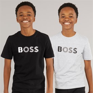 BOSS Boys Two Pack T-Shirt Black/Grey