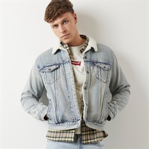 Levi's Mens Sherpa Trucker Jacket Stonebridge