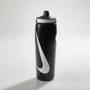 Nike Unisex Refuel Grip Water Bottle 24oz Black/Black/White