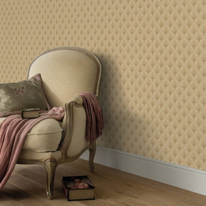Erismann Antionette Fan Gold Metallic Wallpaper - 10346-30
