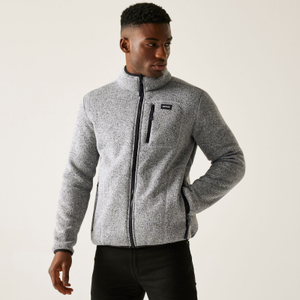Regatta Mens Barlee Teddy Full Zip Fleece - M / Silver Grey