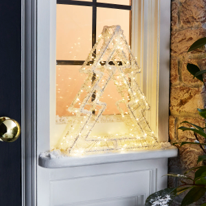 Light-Up Acrylic Outdoor Tree - 30cm