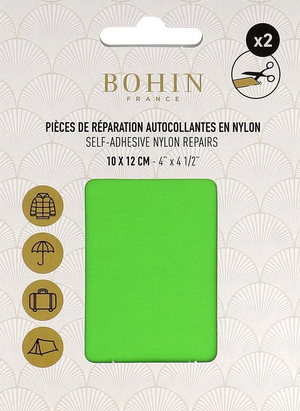 Pièces de réparation autocollantes en nylon Bohin - Vert pomme