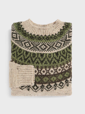 Oat Fairisle Jumper