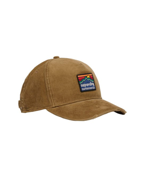 Cappellino trucker in velluto a coste con grafica