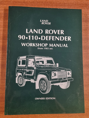 Land Rover 90-110-Defender Workshop Manual (from 1983 on to 2.5TDI