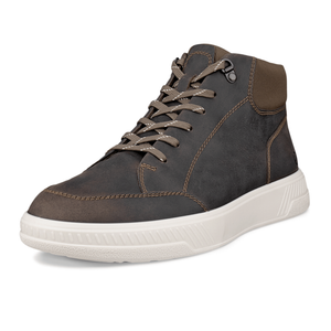 ECCO Mens Move Leather Ankle Boots - 9 - 9.5 UK (43EU) / Dark Clay