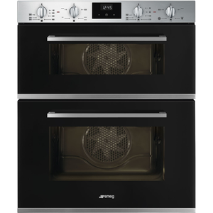 Smeg DUSF400B 60cm Cucina Black Double Under Oven AB