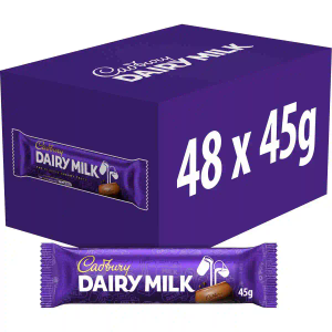 Cadbury Dairy Milk Chocolate Bar 45g (Box of 48)