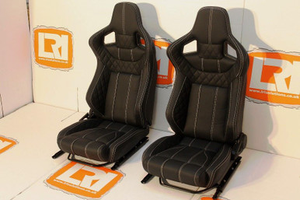 LRI1001- LRI OEM Leather Heated Front Corbeau Low Base Seats for LAND ROVER DEFENDER