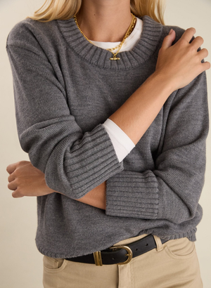 Ines Merino Crew Neck Jumper - UK 10 | EU 36 | US 06 / Grey Marl
