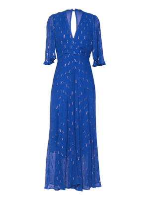 Talia Blue Sparkle Maxi Dress (XS)