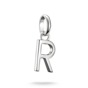 Connect Silver Letter R Charm Pendant