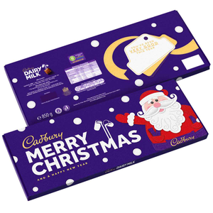 Cadbury Secret Santa Dairy Milk Merry Christmas Bar 850g