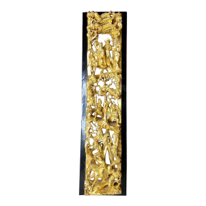 Large Carved Antique Chinese Gilt Panel