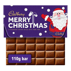 Cadbury "Merry Christmas" Dairy Milk Chocolate Bar with Gift Envelope