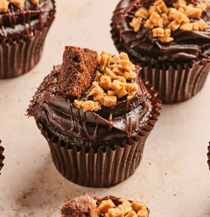Box of 6 Chocolate Fudge Brownie Cupcakes