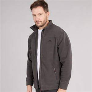 Trespass Mens Bernal Full Zip Fleece Jacket Carbon