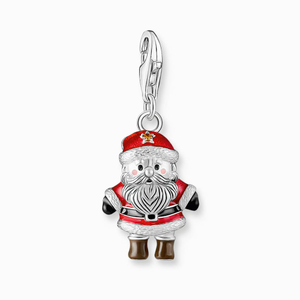 Classic Silver Santa Claus Charm
