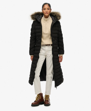 Fuji Faux Fur Hooded Longline
