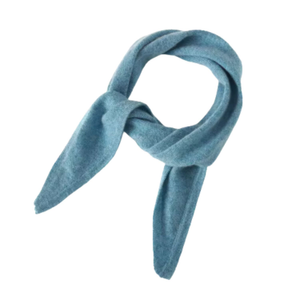 Blue Color Cashmere Neck Tie - Pure Cashmere Mini Scarf Lille TøRklæDe