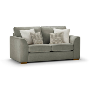 Eastley 2 Seater Sofa in Limoge Green Fabric with Beige Scatters