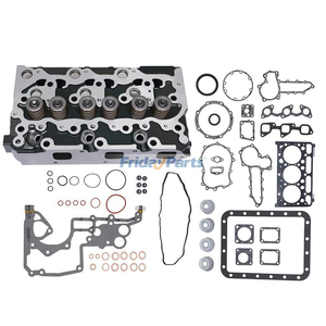 D1703 Engine Complete Cylinder Head with Full Gasket Kit for Kubota L2501D L3240DT L3400DT L3540HSTC Bobcat 325C 238 325D