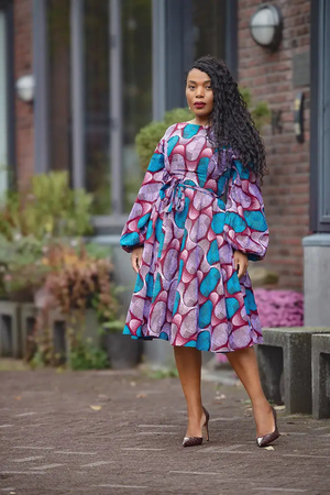 Bisi Blue and Purple Dress