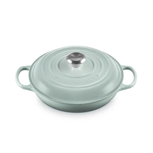 Le Creuset Signature Sea Salt Cast Iron 26cm Shallow Casserole