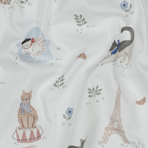 Tissu popeline de coton - Vive la France