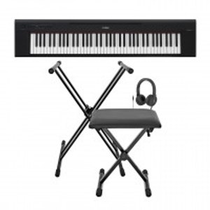 Yamaha Piaggero NP35 Portable Keyboard Package, Black