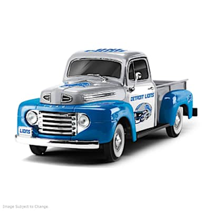 Detroit Lions Ford Pickup Sculpture