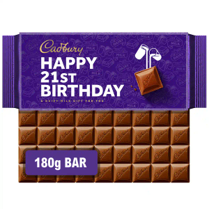 Cadbury "Happy 21st Birthday" Dairy Milk Bar 180g