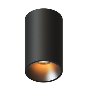 LED Aufbaustrahler Dimmbar - Schwarz - Rund - 3W - 2700K - 345 Lumen - ø80mm