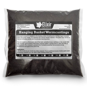 Hanging Basket Worm Castings Compost - 8 Litres