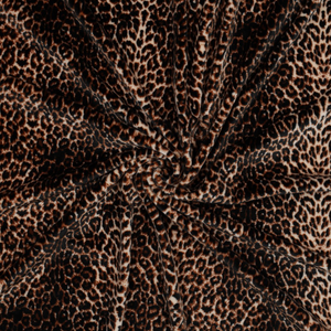 Tissu panne de velours animal - Sauvage