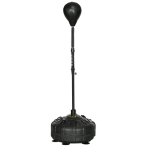 SPORTNOW Punching Ball, Boxing Stand, Adjustable Height 145-180 cm, Fillable Base, Black
