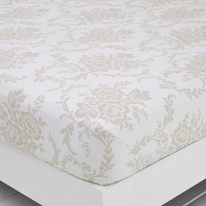 BRUSHED COTTON MATHILDE King Fitted Sheet 