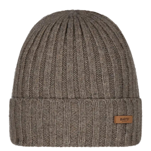 Barts Mens Haakon Soft Wool Fine Knit Beanie Hat - One Size / Heather Brown