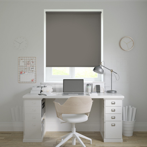 No Drill Tint Gallant Grey Roller Blinds: 1155mm x 1000mm Recess
