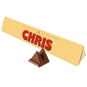 Toblerone "Chris" Chocolate Bar with Sleeve