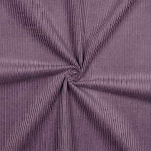 Tissu velours côtelé coton - Mauve
