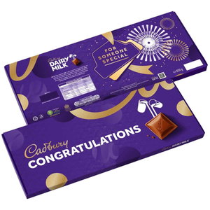 Cadbury Dairy Milk "Congratulations" XL Chocolate Bar 850g