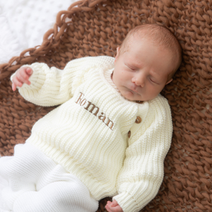 Ivory Fisherman Knit Jumper